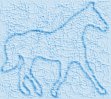 foxtrotter blue background