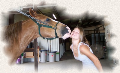 Bailie and our foxtrotter, Two Time